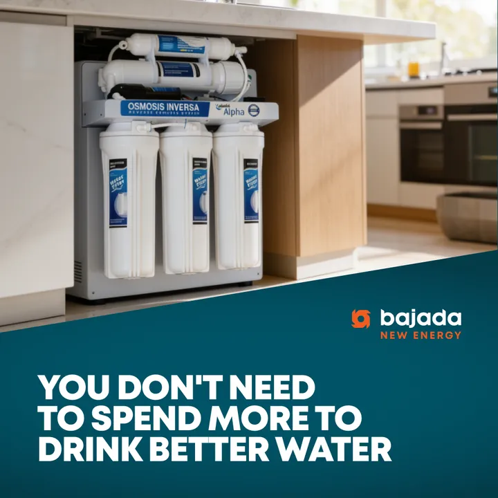Bajada New Energy ad: You don't need to spend more to drink better water.