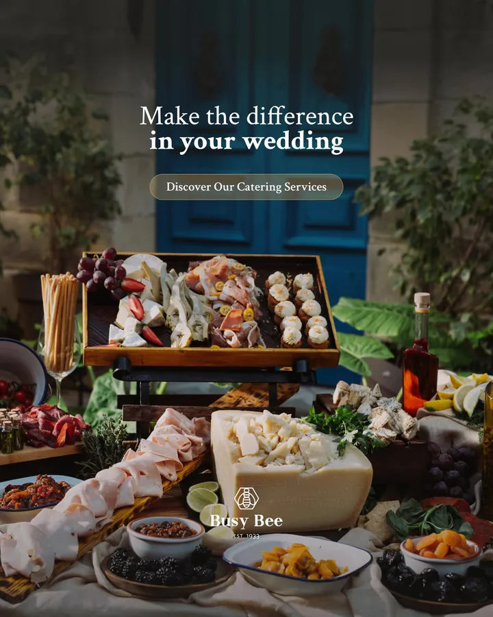 Busy Bee ad: make the difference in your wedding