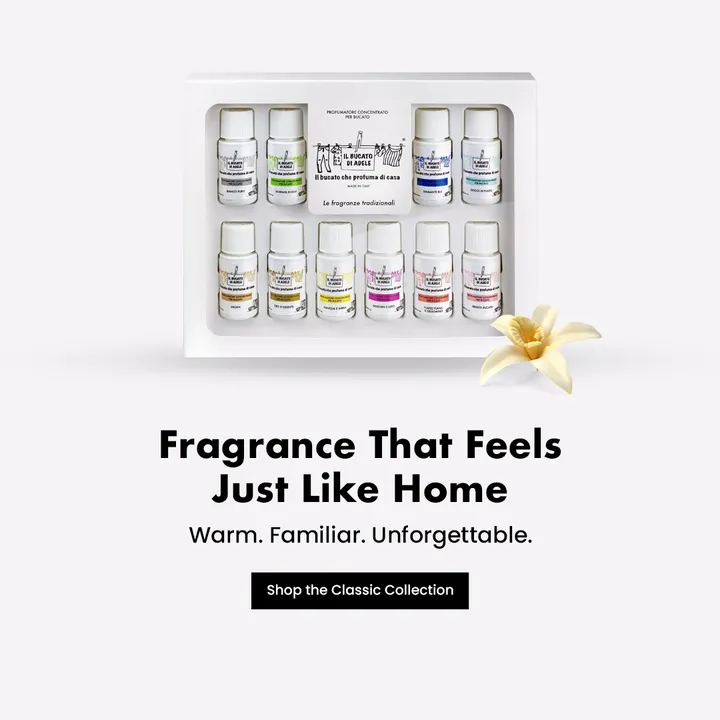 NJA Trading ad for Il Bucato di Adele: Fragrance that feels just like home.